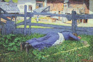 日陰で休む 作： Giovanni Segantini